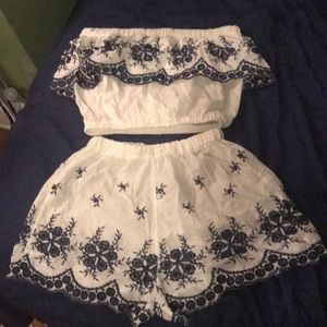 Embroidered Two Piece